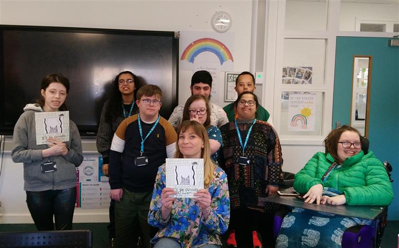 @KC_LRC welcomed the very talented illustrator Millie Smith earlier this week. #FoundationLearning students at @kirkleescollege #SpringfieldCentre enjoyed sharing Millie's thoughtful picture book #IllGoOutsideButNotToday and finding out about her creative process and inspiration.