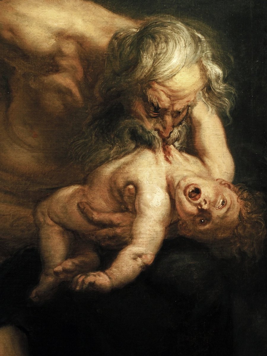 Saturn, 1636, by Peter Paul Rubens (detail)