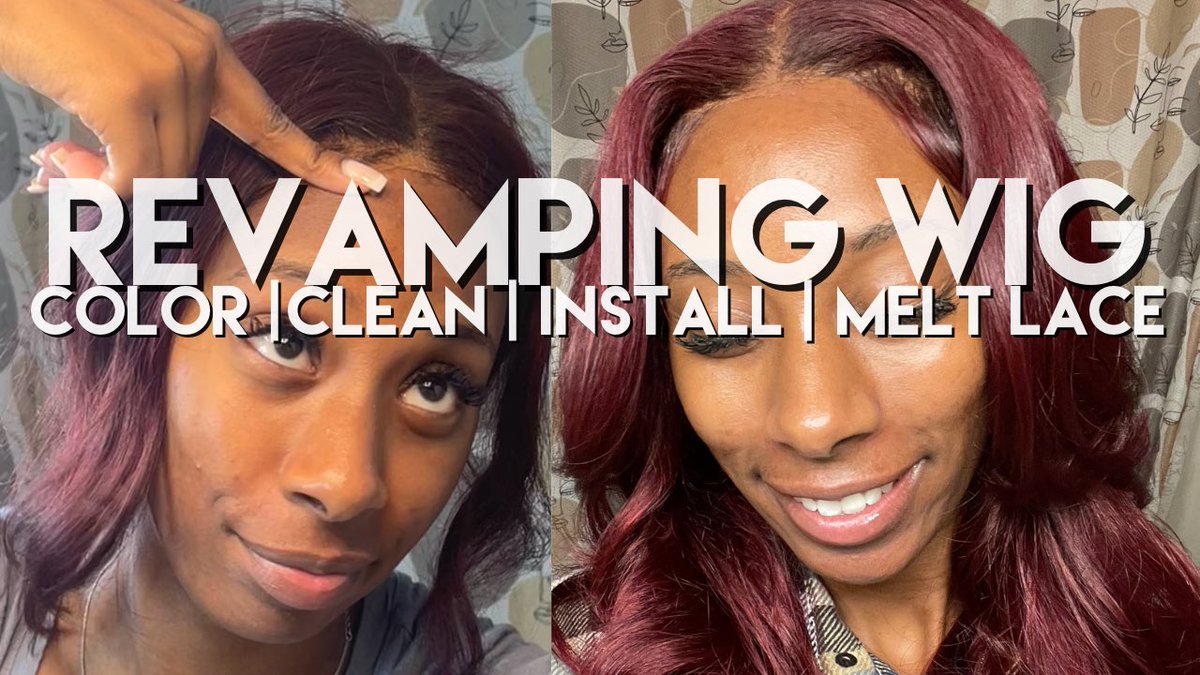 Liesa_Elizabeth's tweet photo. REVAMP LACE CLOSURE WIG | TOUCH UP COLOR + CLEANING LACE + INSTALL + MELTING LACE | Liesa Elizabeth
https://t.co/YFIGXXw6wc https://t.co/JA87wnVeto