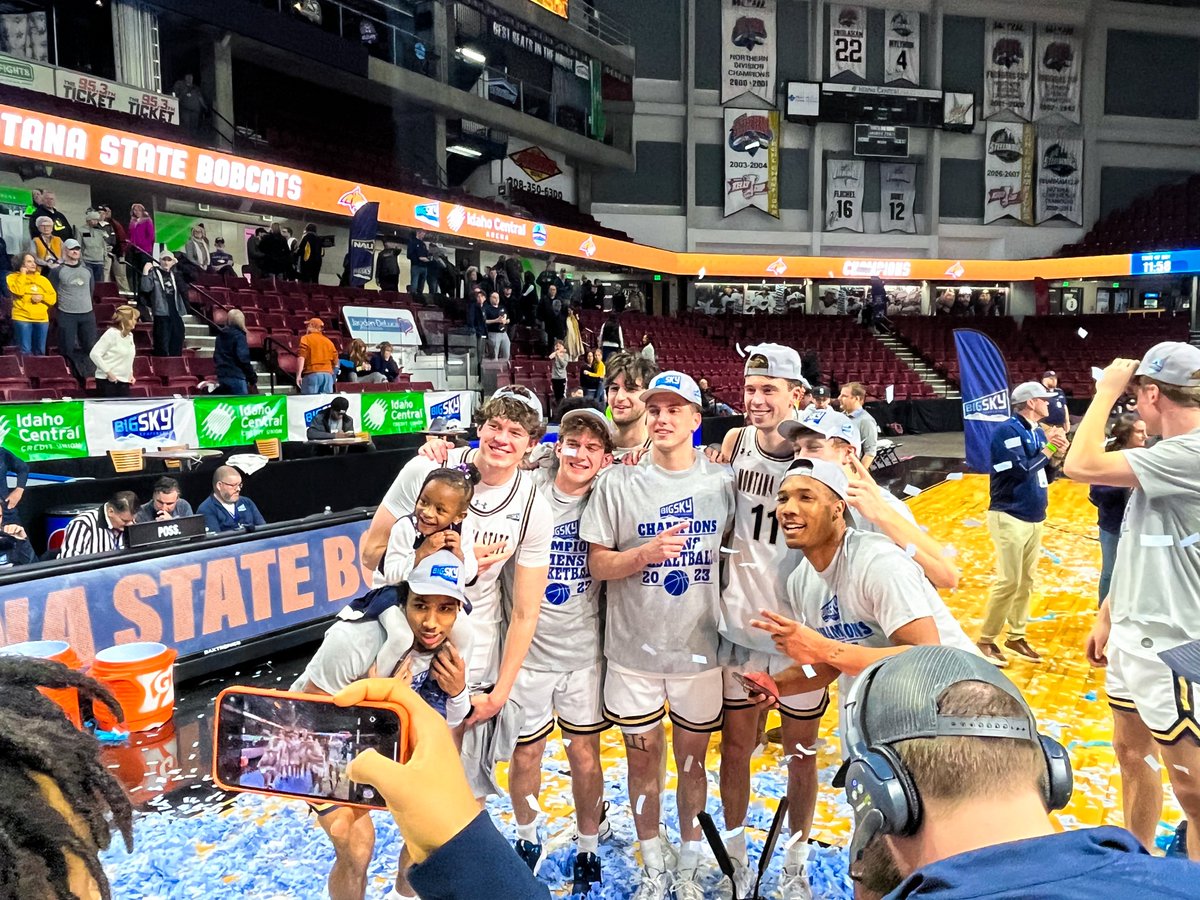 MTStateAlumni's tweet photo. Happy #FactFriday everyone! This week's fact goes out to the @MSUBobcatsMBB team:
For the first time in program history, the Bobcats have won back-to-back Big Sky Conference championships. What seed do you think MSU will draw on Selection Sunday? Comment below!
#msuaf #bobcats https://t.co/LuVPGmX0RQ