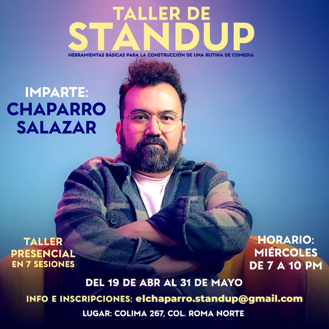 soyelchaparro's tweet photo. Ya se vienen los talleres de STANDUP mi gente.

PRESENCIAL para la gente de CDMX y sus alrededores.

ONLINE para los que viven fuera de CDMX o de México.

Simplemente uno de los mejores talleres del país.

Info e inscripciones a elchaparro.standup@gmail.com https://t.co/nlfDglZziz