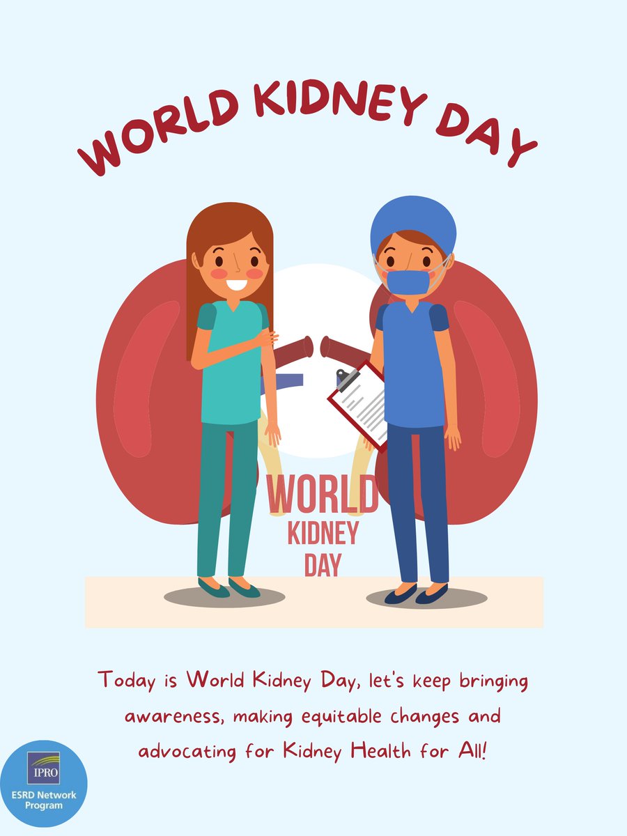 IPRO ESRD Network (@iproesrdnetwork) on Twitter photo Join the Network is celebrating #WorldKidneyDay as we advocated for #KidneyHealthForAll <a href="/worldkidneyday/">World Kidney Day</a> Join the Network is celebrating #WorldKidneyDay as we advocated for #KidneyHealthForAll <a href="/worldkidneyday/">World Kidney Day</a>