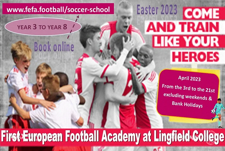 @LingfieldCollege @LingfieldCentre @LingfieldCommunity @FelbridgePrimaryScho  @LingfieldPrep. Come and train like your heroes and become a better player . Online enquiries and bookings: fefa.football/soccer-school