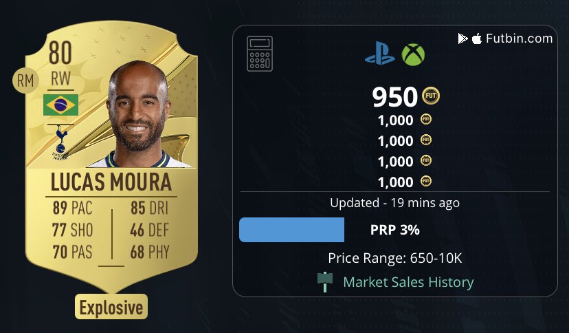 TheFutInflation's tweet photo. Adama Traore (79) 🇪🇸

Buy for 1.2k>
Ep - 1.6k+

Lucas moura (80) 🇧🇷

Buy for 1k>
Ep - 1.4K+

JOIN OUR FREE TRADING SERVER LINK IN BIO! 🔥

#fifatradingtips https://t.co/iaJhpFFMRd