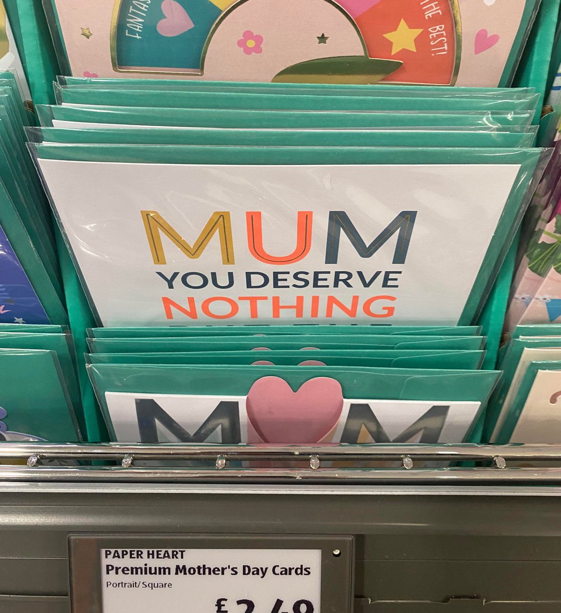 Seems a bit harsh #MothersDay