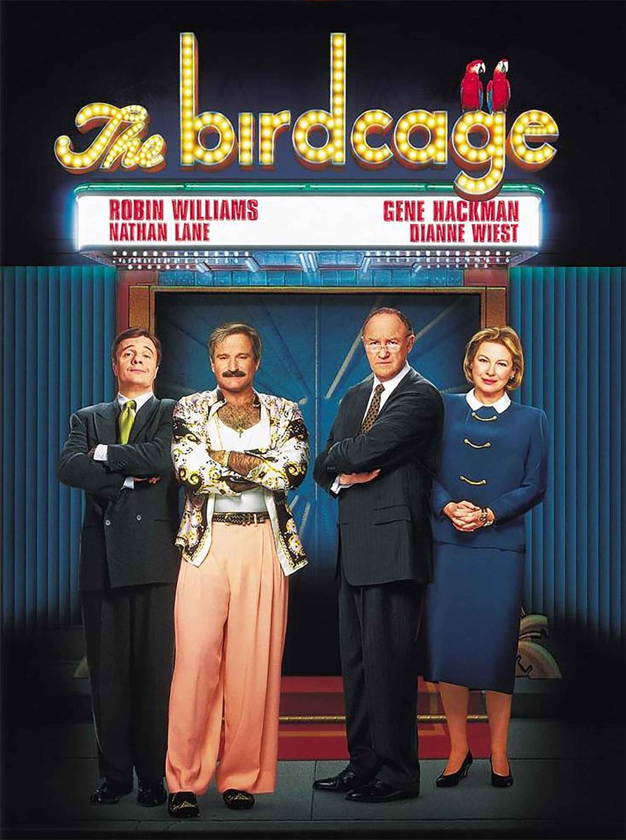 A day late but great on this day(March 8th) in 1996, the Bird Cage is released.  If you haven't seen it, go watch this movie, very funny.  #theBirdCage