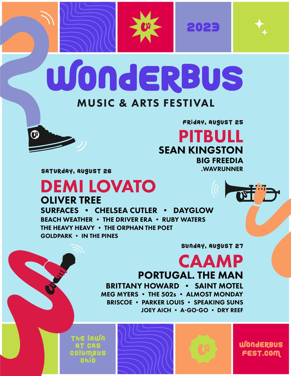 VERY excited to announce we're playing <a href="/WonderBusFest/">WonderBus</a> this summer with a stacked lineup!