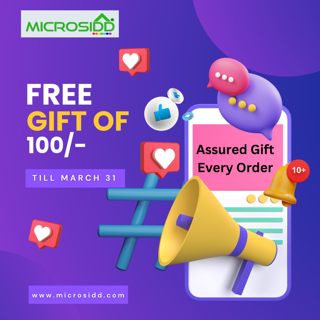 Microsiddindia's tweet photo. Free Gifts are always Welcomed
Buy Any Product on https://t.co/Li02yObNho and Get 100/- worth Surprise product from our catalogue free , No Condition, No Shocks , Offer till 31-03-2023

#microsidd #Free #gifts #shocks #enjoy #freebie https://t.co/FMKuBQuJmL