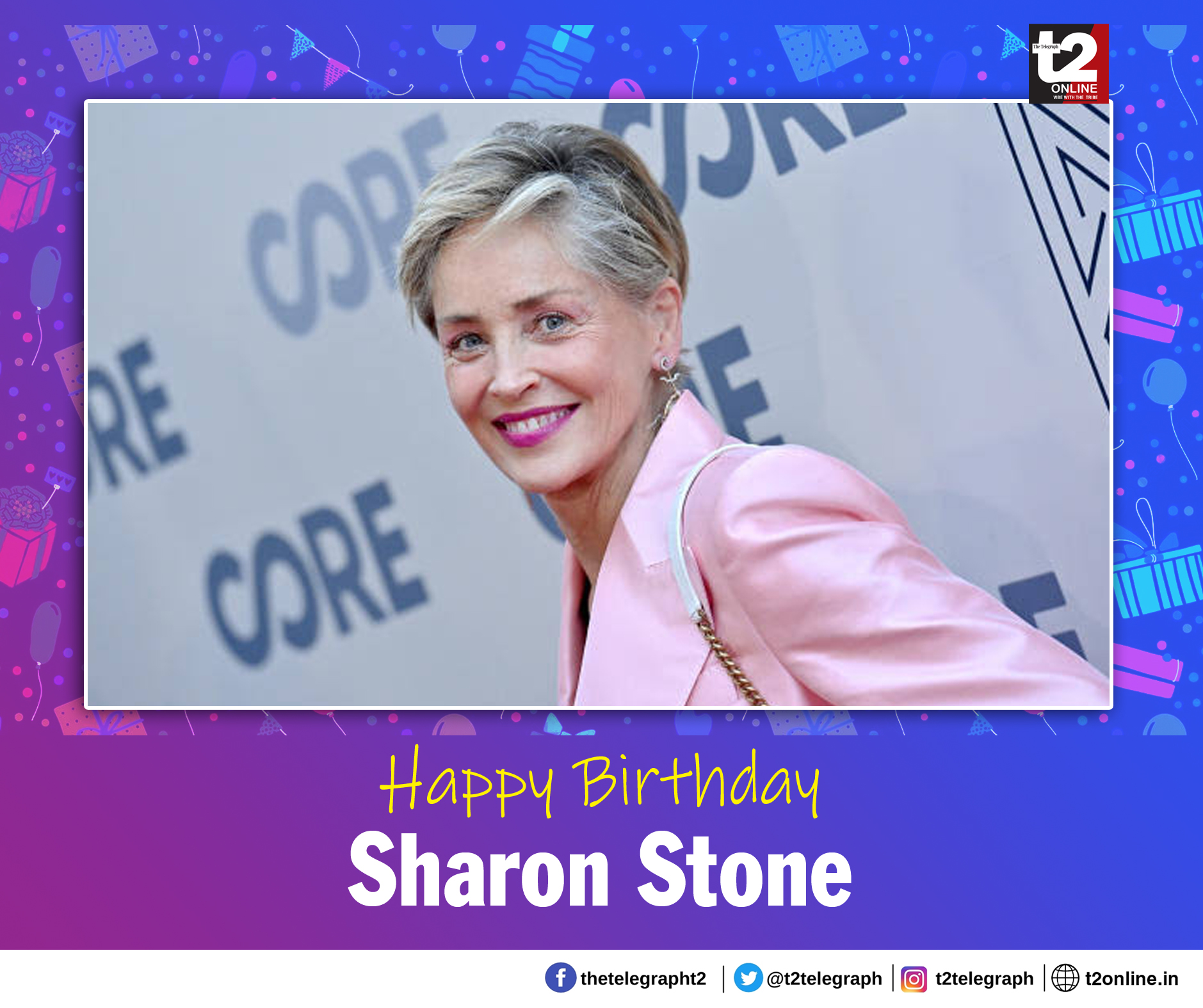 Here\s wishing the bold and beautiful Sharon Stone a very happy birthday 