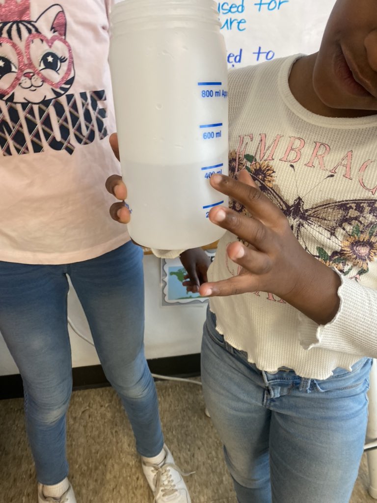 Ss were struggling to understand mL vs L so we brought in some real world liquids and did some estimating and measuring! Definitely helped!@jcpsK5math <a href="/drkiggs/">Mashelle.kiggins@jef</a>