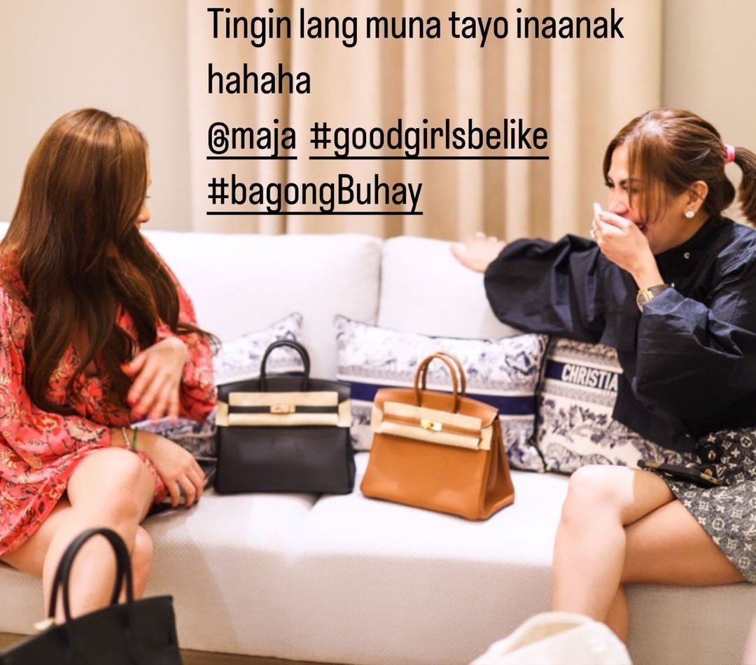 daiIymaja's tweet photo. “Tingin lang muna tayo inaanak hahaha @maja #goodgirlsbelike #bagongbuhay”

“Ganda naman ito! Siguro @beautedermcorp Baby yan? 😅”

“Ma'am @maja Pa mine po please? Hahahaha! @alistavenue” 

🔗: missrheatan igs
🏷️: #MajaSalvador | #RheaTan
#MajaForBeautéderm https://t.co/xAQbpA1qER