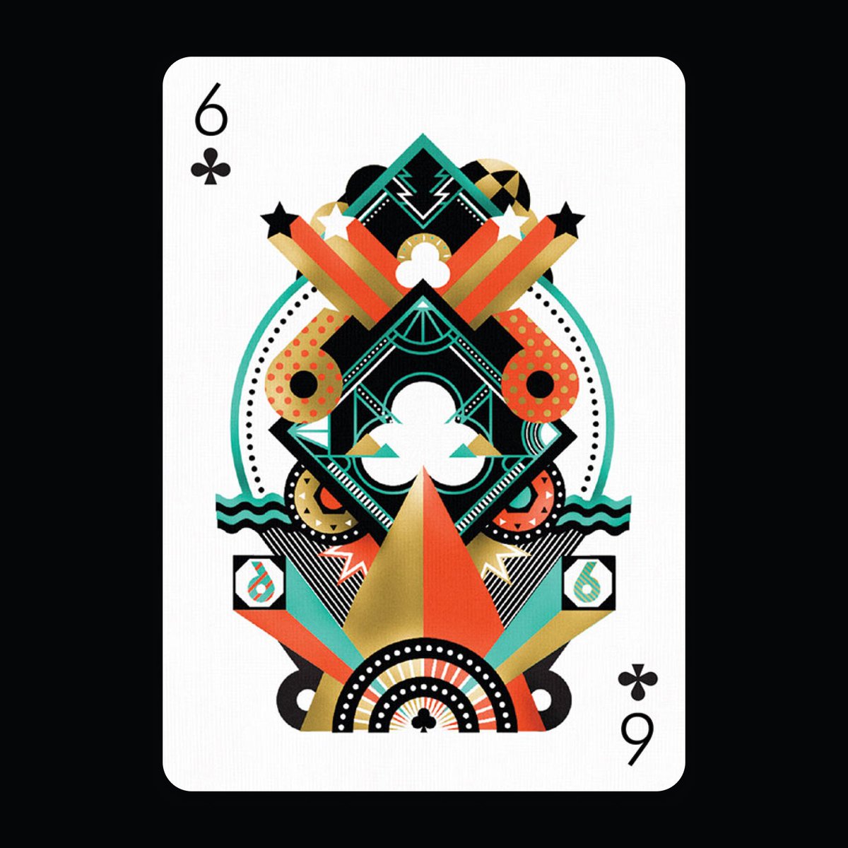playingarts's tweet photo. Card of the day: 6 of Clubs by Gordon Reid @middleboop (United Kingdom) for Edition Three.

https://t.co/HksibqBBl1

#cardoftheday #editionthree https://t.co/0tqw7C1MKn