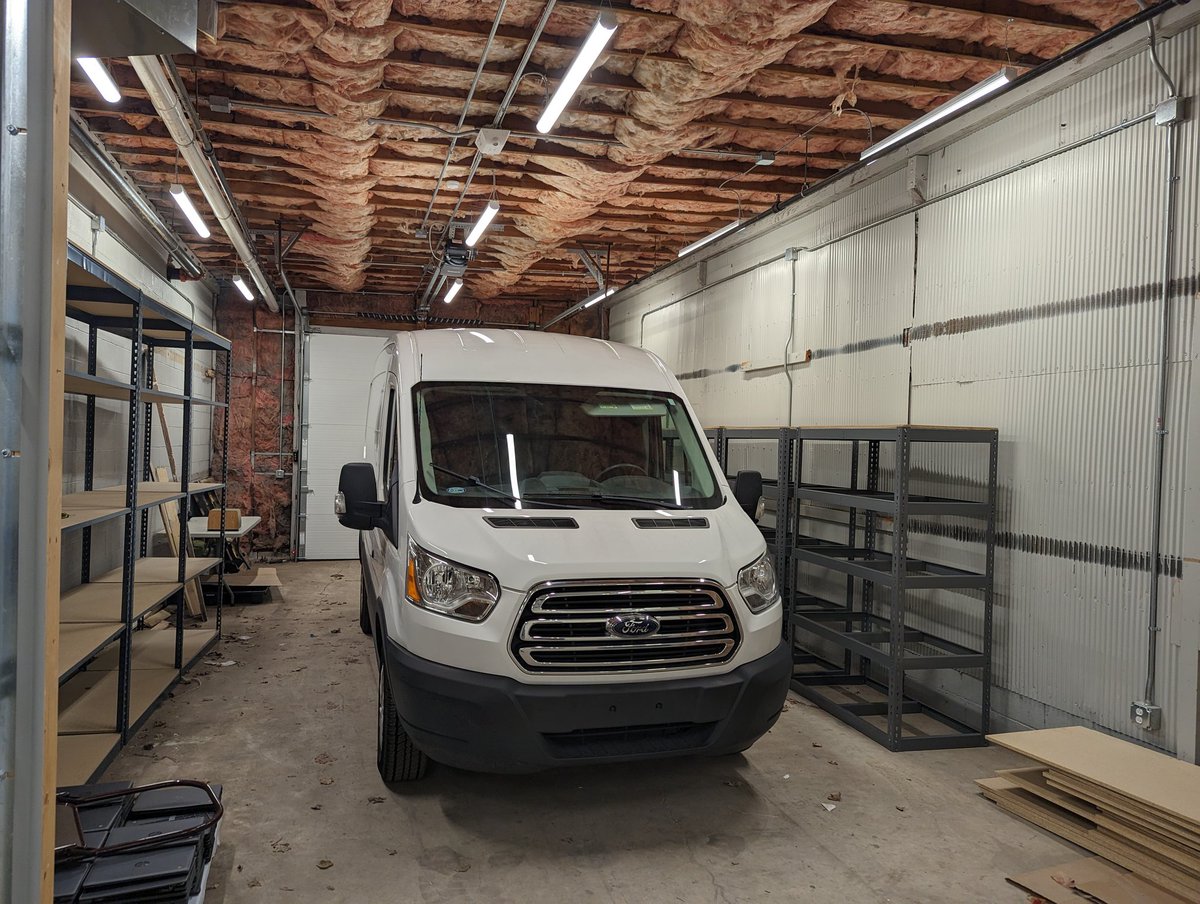 MatthewGWilley's tweet photo. Happy to see our 1:1 device route van taking its space in the new indoor bay.  Going to make the repair process much more efficient! https://t.co/FCGljezH8d