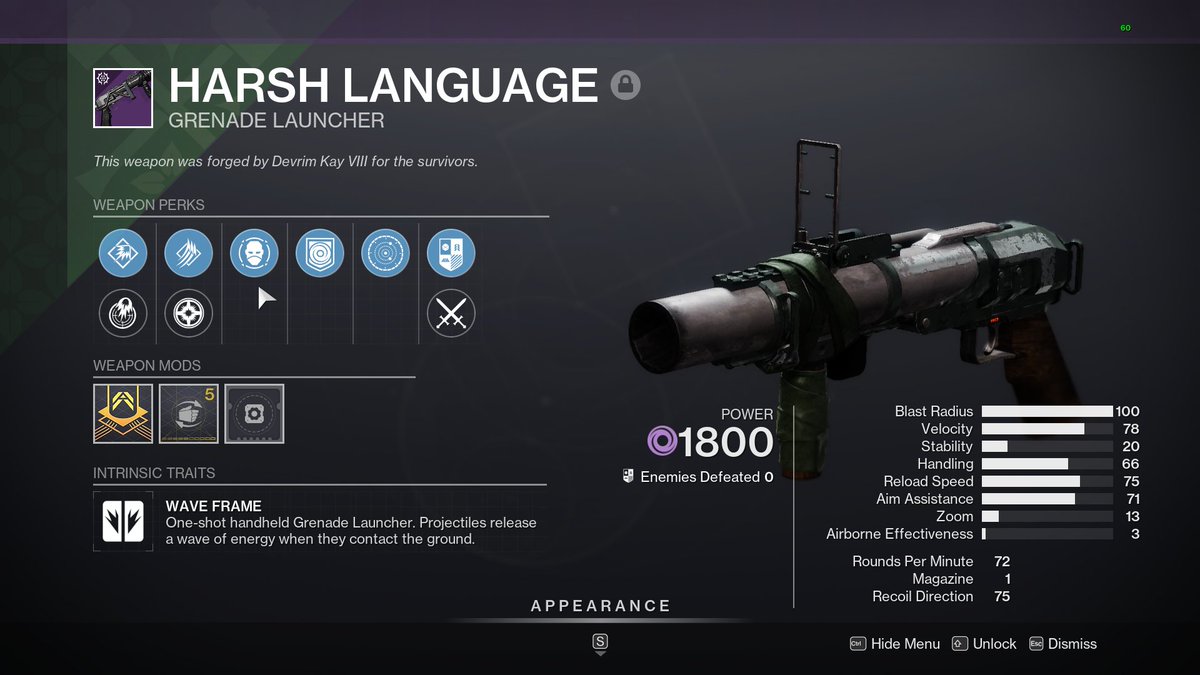 ConsoleFOV's tweet image. Casual D2 downtime flex, snagged from a rando override I spawned into🥵
