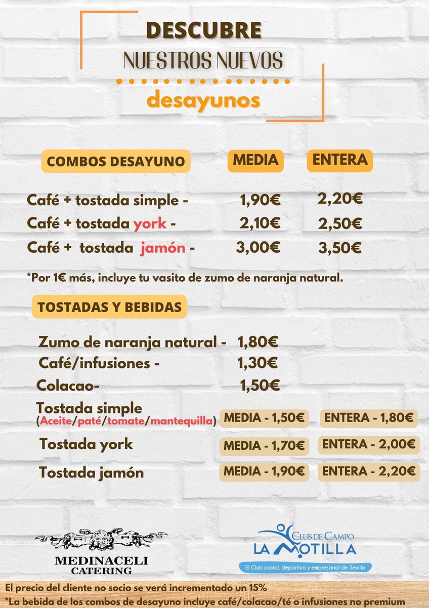 📣DESCUBRE NUESTROS DESAYUNOS

¡Nada mejor que empezar el día con nuestros desayunos ven y pruébalos!
Desde las 9:00h para recargar pilas con zumos naturales🍹, panes especiales 🥖y el mejor café ☕️    
¡Os esperamos!