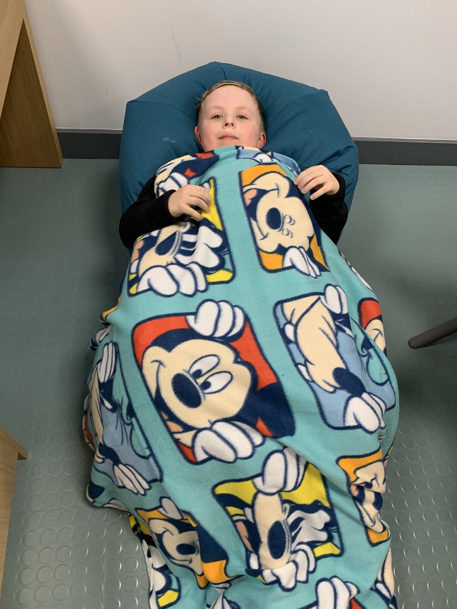 Frankie is testing out the beanbags and blankets in our well-being room called ‘Place to Bee’. 🐝🐝🐝🐝
“It’s very relaxing Miss Hatch” yawned Frankie as he started to fall asleep. 💤💤