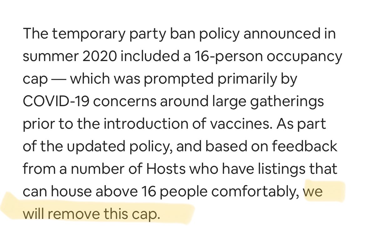 MamaLlamaTX's tweet photo. @choirqueen1 Not anymore! Airbnb quietly got rid of the 16 person occupancy cap this past summer. For a neighbor, there is NO difference between living next to an Airbnb w/ 16-20 people on any given day &amp; “a party”. #AirbnbSucks https://t.co/76KaBTQL92 https://t.co/KSBoU29l9e