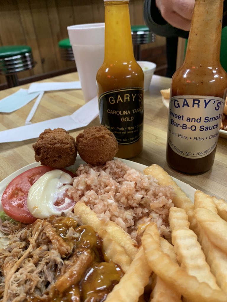 Don Munson on Twitter "Lunch at Gary’s BBQ in China Grove, NC on the