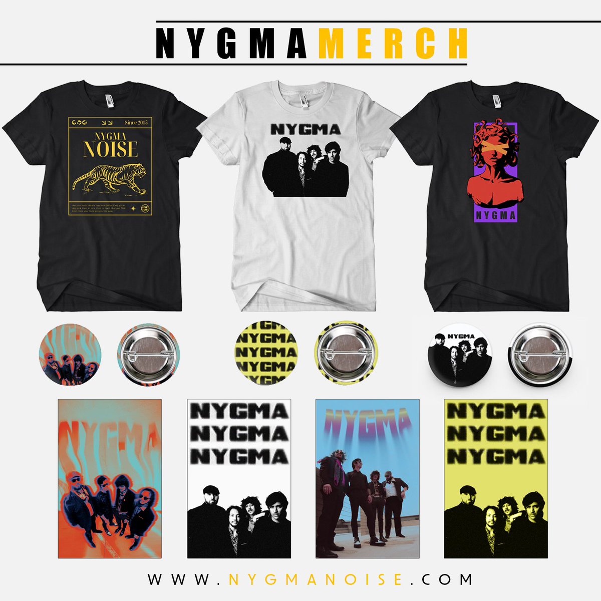 NEW MERCH IS LIVE 🙌🏼 
LINK IN BIO >>>>🔗🔗🔗 
#bandmerch #merch #nygma