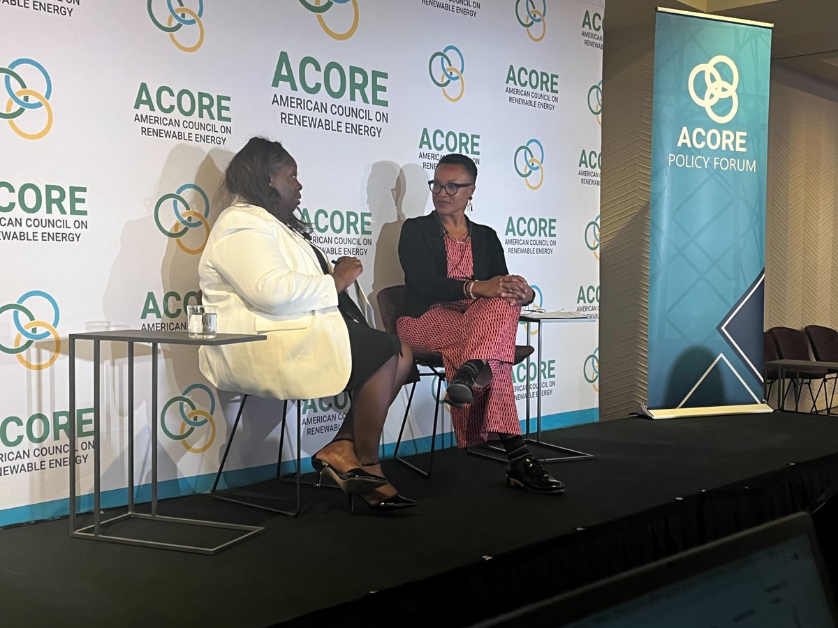 We're excited to have Shalanda Baker of <a href="/ENERGY/">U.S. Department of Energy</a> as one of our keynotes for the #ACOREPolicyForum. 

Regarding energy inequality, she shares that "the problem is structural and we have an opportunity in the energy transition to eradicate it."