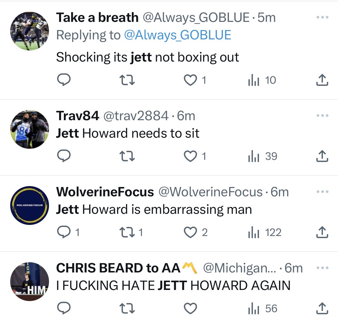 WolverineFocus's tweet image. The TL is not pleased