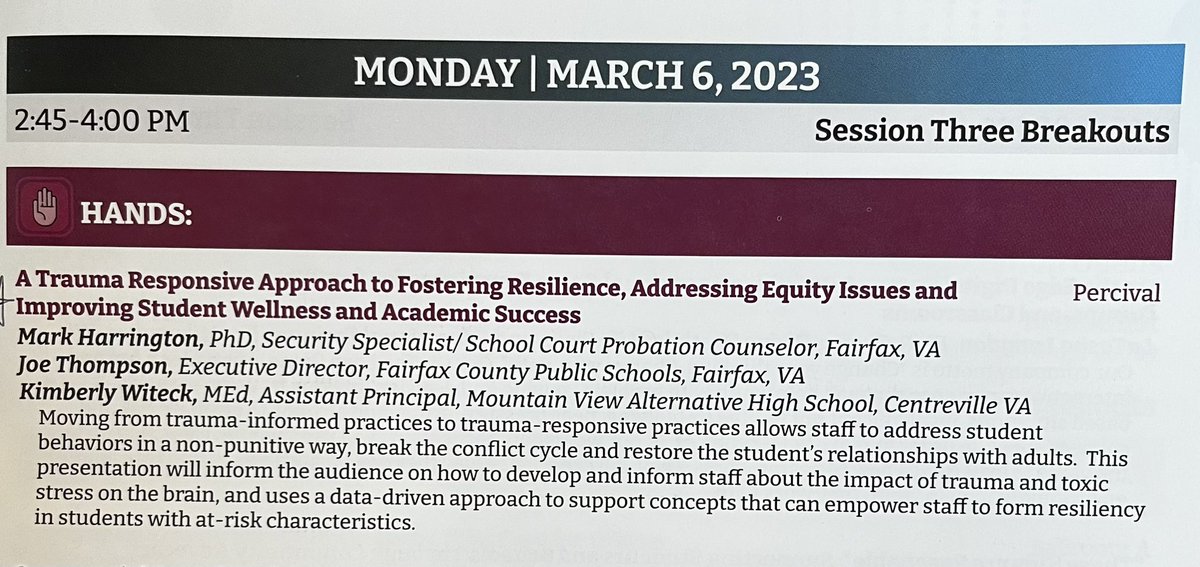 FCPS Nontraditional School Programs (@nsp_fcps) on Twitter photo Reminded to connect art and wellness among other mind stretching learning with and from a myriad of pros advocating for youth across the U.S. <a href="/nyarconference/">NYAR Conference</a> 2023. <a href="/fcpsnews/">Fairfax Schools 🌟</a> <a href="/MountainViewHi2/">Mountain View High School</a> Reminded to connect art and wellness among other mind stretching learning with and from a myriad of pros advocating for youth across the U.S. <a href="/nyarconference/">NYAR Conference</a> 2023. <a href="/fcpsnews/">Fairfax Schools 🌟</a> <a href="/MountainViewHi2/">Mountain View High School</a>