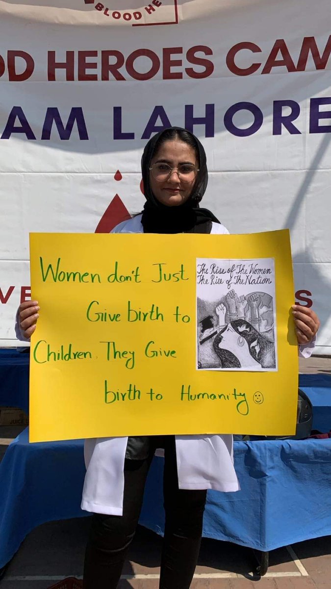 thebloodheroes's tweet photo. "Women are the real architects of society." 

"TBH Lahore organized an awareness walk in Barkat Market #Lahore on #WomensDay to celebrate the power and resilience of #women. Together, we walked towards a more inclusive future for women. 

#thebloodheroes 
#everypintmatters https://t.co/61oOgUItCB