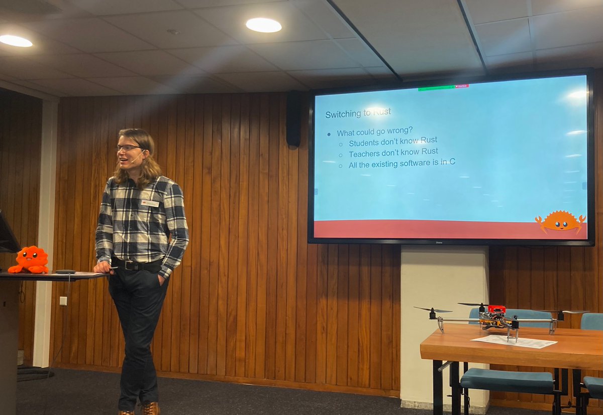 Talk by <a href="/jdonszelmann/">Jonathan Dönszelmann</a> about the introduction of <a href="/rustembedded/">Rust Embedded Working Group</a> in embedded systems at TU Delft. What could go wrong???