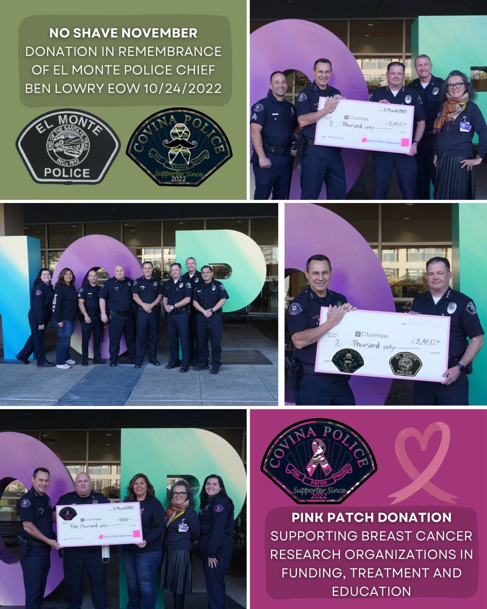 🚨Throwing it back to our Pink Patch Project &amp; No Shave November!! These campaigns were created to raise funds for cancer research, treatment, and education. We couldn’t have done this without the generous support and donations from our AMAZING COMMUNITY! 🚔 
Till next season!🔥