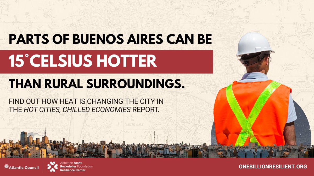 Parts of Buenos Aires can be 15°C hotter than rural surroundings—often in the neighborhoods most vulnerable to rising temperatures. Many of the city's less affluent residents live and work in these urban hot spots, exposed to burning heat 🧵👇 bit.ly/3UTFuk1