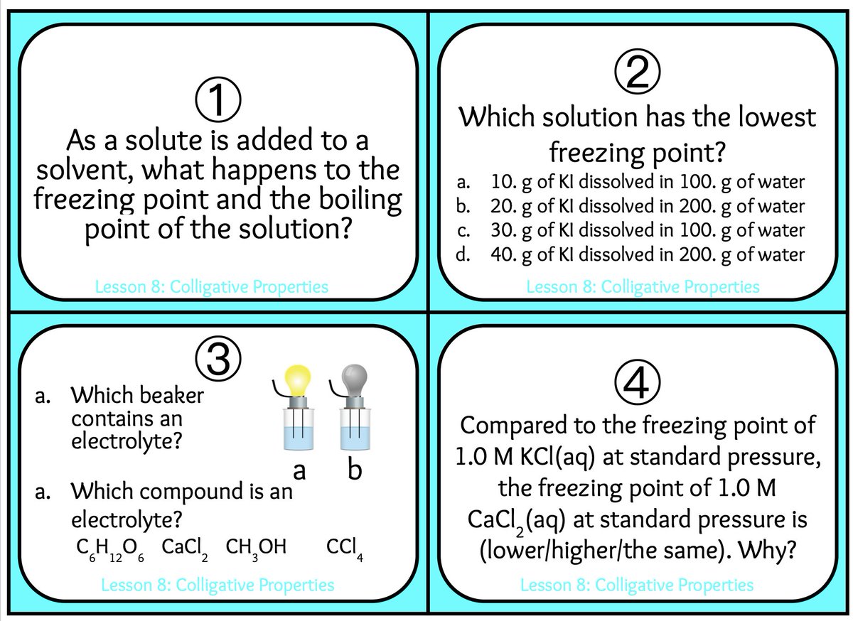 Students conversing and completing task cards before their exam on solutions! 💦😊 <a href="/mineolahs/">Mineola High School</a>