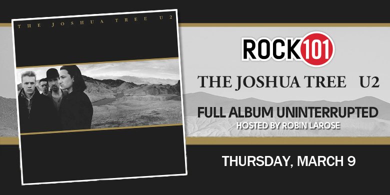RobinLaroseShow's tweet image. #TheJoshuaTree released OTD in 1987.  join me @RobinLaroseShow   for stories behind the making of, before you hear the entire album uninterrupted @Rock101Van  tonight at 6pm