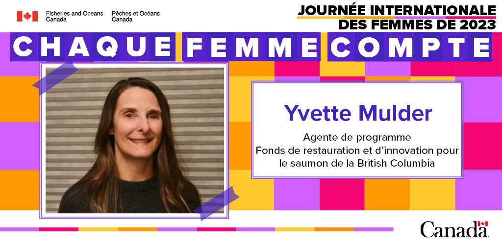 MPO_Pacifique's tweet photo. Yvette Mulder, agente de programme, travaille avec des organisations soutenues par le Fonds de restauration et d’innovation pour le saumon de la Colombie-Britannique (#FRISCB). https://t.co/G0eZy7mssp https://t.co/1gxk31464H