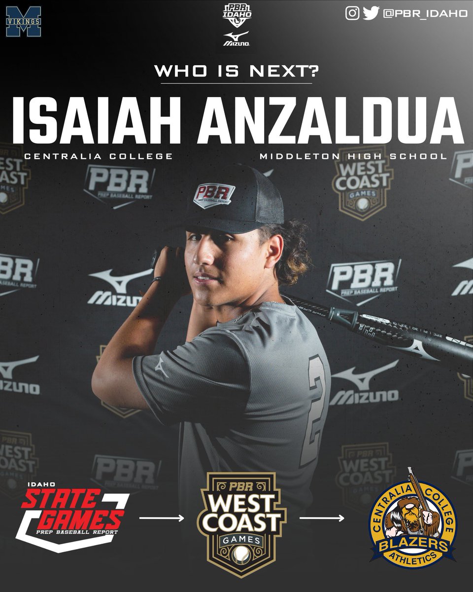 Prep Baseball Idaho (@prepbaseballid) on Twitter photo πππ πΈπ π½ππ‘π?
Today, we continue our "Who Is Next" feature with Middleton product and Centralia College recruit, Isaiah Anzaldua.
π loom.ly/2-9b6dk || #BeSeen
<a href="/IsaiahAnzaldua/">Isaiah Anzaldua</a> || <a href="/MHSBSBLVikings/">Middleton Vikings Baseball</a> πππ πΈπ π½ππ‘π?
Today, we continue our "Who Is Next" feature with Middleton product and Centralia College recruit, Isaiah Anzaldua.
π loom.ly/2-9b6dk || #BeSeen
<a href="/IsaiahAnzaldua/">Isaiah Anzaldua</a> || <a href="/MHSBSBLVikings/">Middleton Vikings Baseball</a>
