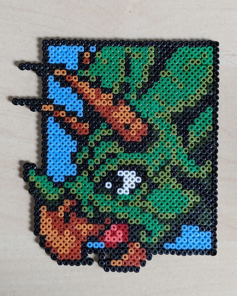 Butorette's tweet photo. Quand tu as la chance d'avoir un collègue artiste, tu as le plaisir de recevoir un petit cadeau de bon matin 🦖
.
Merci @valijka.art 💚
.
#pixel #pixelart #pixelartist #pixelartwork #pixelarts #hama #hamabeads #hamabeadsmini #hamaperler #triceratops #t… https://t.co/HAq6ASAPeY https://t.co/T6l6wtug7u