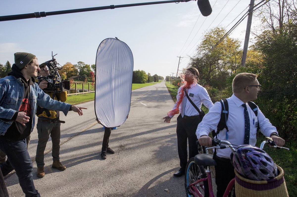 take7production's tweet photo. A look behind the scenes of the first day of our on-location production, for the proof of concept short film: ONCE A MORMON. 

#filmmaking #shortfilm #mormon  #screengrab #cinematography #wisconsin #lifestyle #take7 #director #dp https://t.co/Pgd9eO5x5s