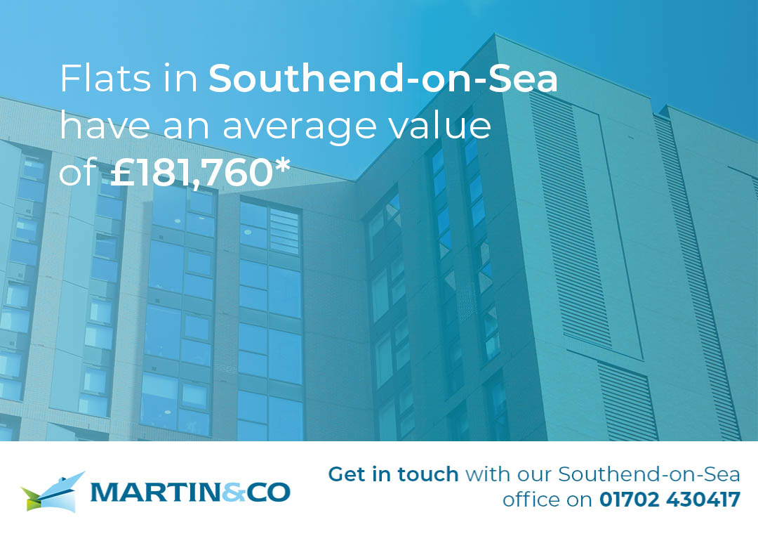 Has your flat or apartment increased in value?

Flats and apartments in Southend-on-Sea are now worth an average of £181,760.*

Find out how much your home is worth by using our instant online valuation tool: martinco.com/book-valuation

*property data
