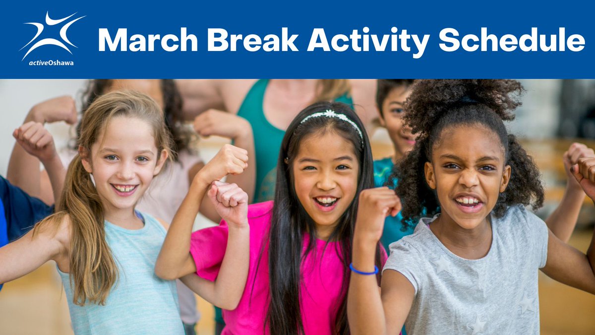 activeoshawa's tweet image. Our recreation facilities will be operating on a modified schedule during March Break from March 10 to 19. View the March Break Activity Schedule at Oshawa.ca/recreation.