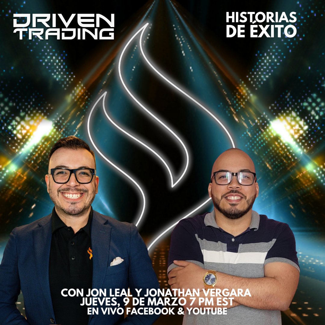 drivenespanol's tweet image. Historias de Éxito con Jonathan Vergara y Jon Leal 7pm EST En Vivo Facebook &amp;amp; YouTube