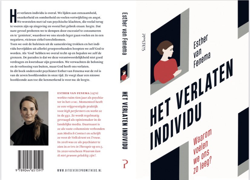 Blij en dankbaar met de 4e druk van Het Verlaten Individu. Een diagnose van onze tijd, van onze samenleving. ‘Dystopisch’ &amp; ‘gitzwart’. Maar als je de realiteit niet eerst benoemt is het lastig veranderen…<a href="/prometheusbb/">Uitgeverij Prometheus</a> 
bol.com/nl/nl/p/het-ve…