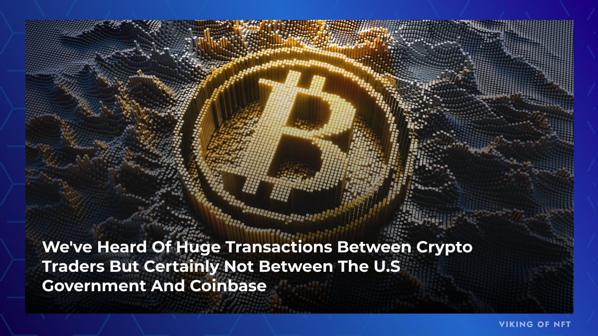 We've Heard Of Huge Transactions Between #Crypto #Traders But Certainly Not Between The U.S Government And <a href="/coinbase/">Coinbase 🛡️</a> 😱

According to a recent report, the U.S. government transferred over $200 million in #Bitcoin to #Coinbase. Why?🤔

Read more👇
#Trending
cryptoglobe.com/latest/2023/03…