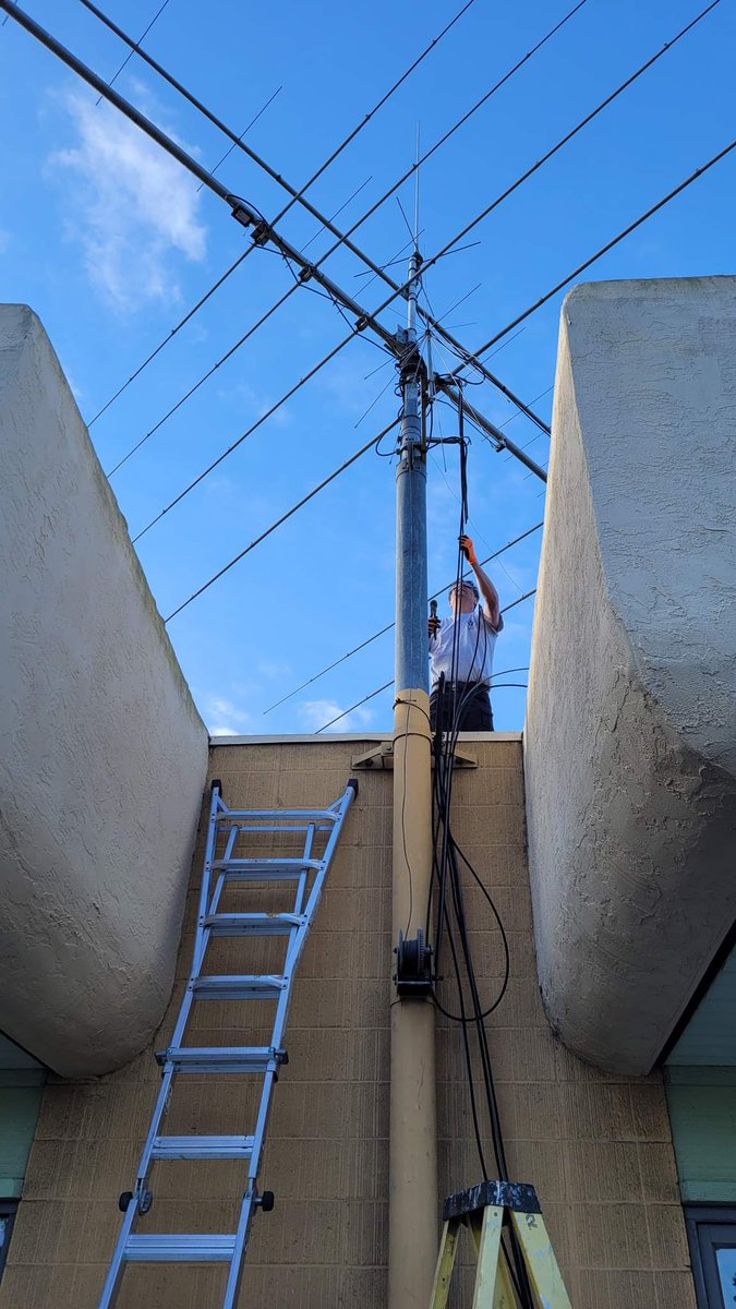 Ham Radio Basics on Twitter "Antenna comes down at the former Ham