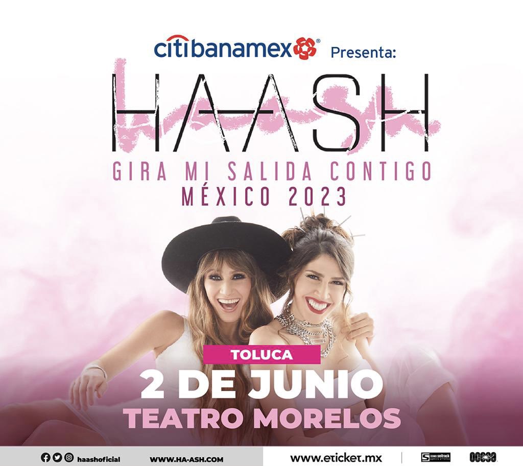 TOLUCA 🇲🇽😍 ¡Tenemos muchísimas ganas de salir con ustedes! 😋🥳💃🏻💃🏼 
Nos vemos el 2 de junio en el #TeatroMorelos ❤️ 
🎟: eticket.mx/eventos.aspx?i…

#GiraMiSalidaContigo