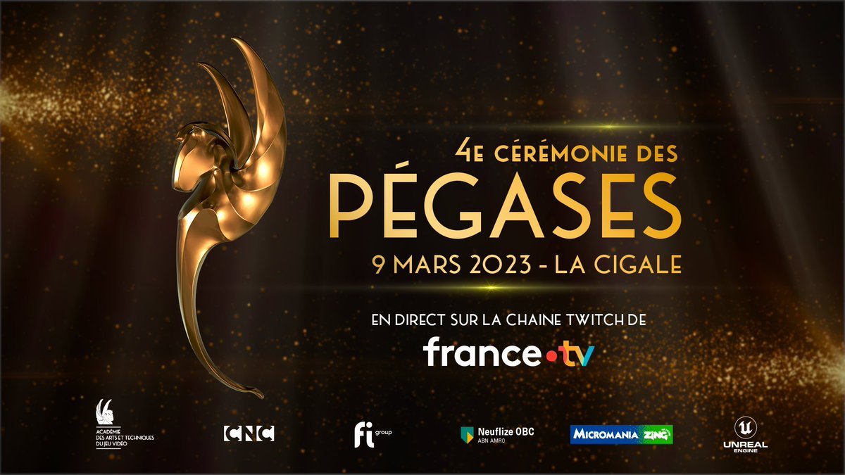 Actuellement en direct, les #Pegases2023, par l'<a href="/AcademieJV/">Académie des Arts et Techniques du Jeu Vidéo</a>, cérémonie pour laquelle j'ai eu le plaisir de voter pour les meilleurs jeux vidéo :) ! twitch.tv/francetv #jeuvidéo #pégases #cérémonie
