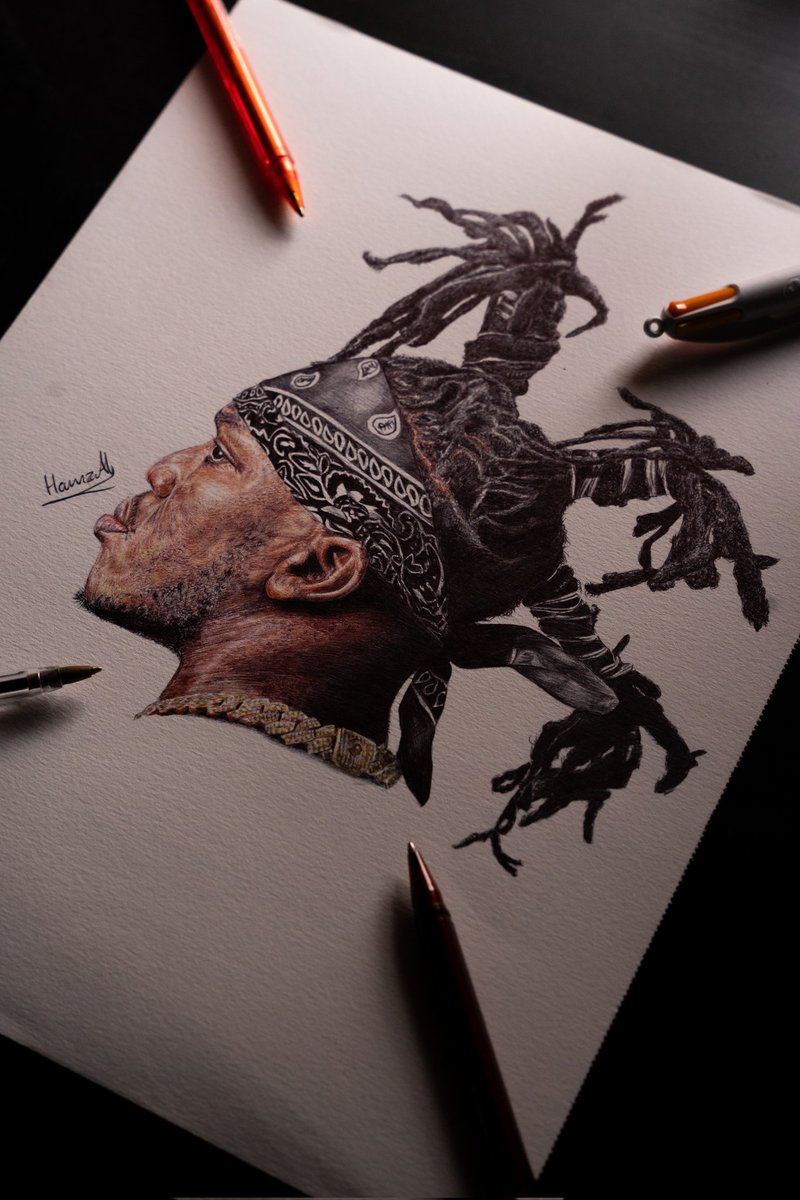02_hamzaali's tweet image. ''Talent can get you far...but Hard work can get you anywhere.'' - KSI
.
TIME- 10 hours in 23 days
Media- Coloured Ballpoint pens
Appreciate you guys if you could retweet this! Worked super hard on it and yeah! I think this is my best piece by far! Below is the reddit UPVOTE ❤🙏