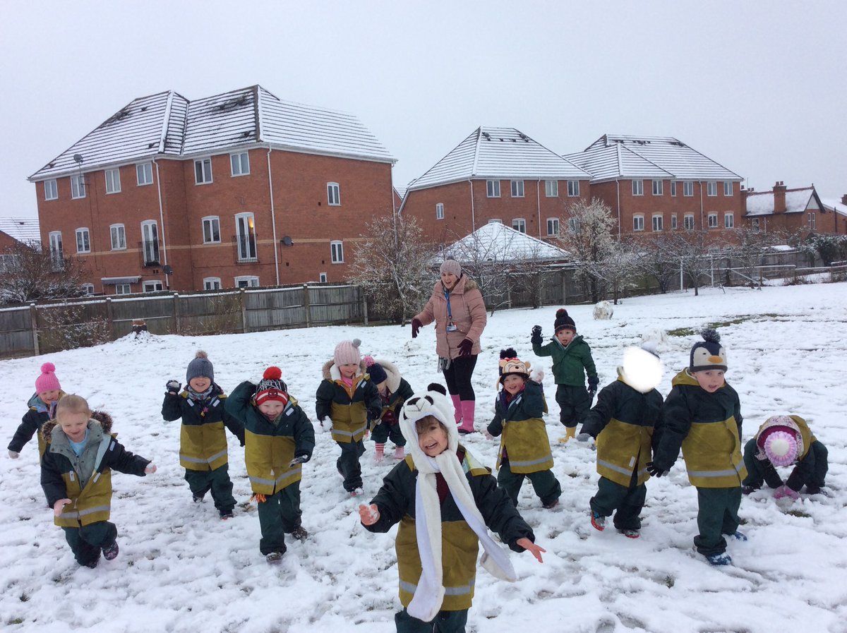 We had snow much fun today at school! How lucky are we to be 3 years old and have a lovely open safe space to run and be free! This lovely little lot had the time of their lives. Whilst Mrs Brimmell and I got pelted with snow balls. #youronly3once!