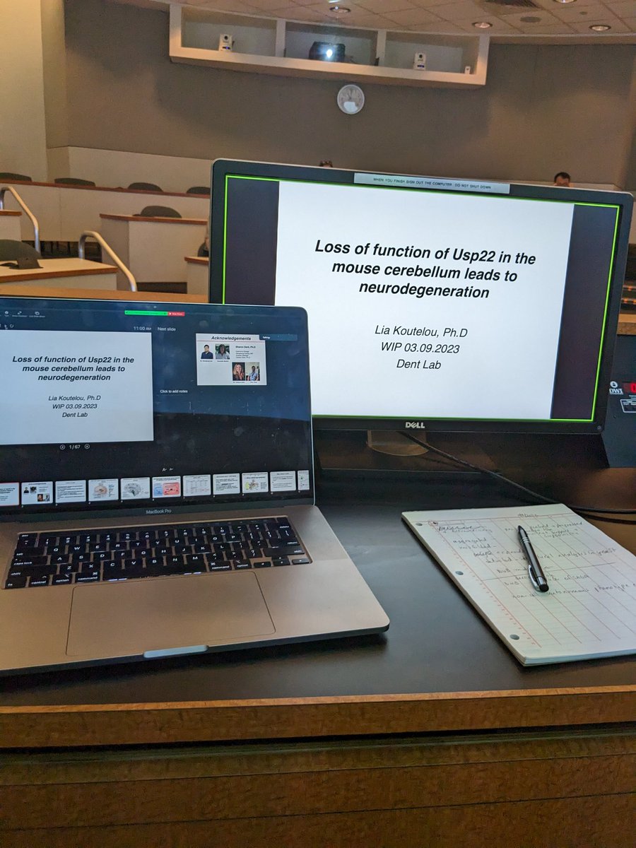 It was fun today to stand on the other side of the podium and give my work in progress in person ! #sca7 #polyQ #usp22 #neurodegeneration #epigenetics #SAGAcomplex #DUBmodule #EMC