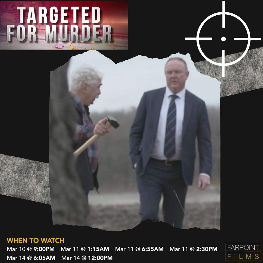 Farpoint_Films's tweet photo. When a missing bodybuilder is found encased in cement, is it a killer's physical strength or a monstrous conspiracy at the heart of this depraved crime?
Tune in to @SuperChannel tonight at 9pm EST for a brand new #TargetedForMurder.
#SuperChannel #truecrimeaddict #truecrime https://t.co/pwS68Vf9Kk