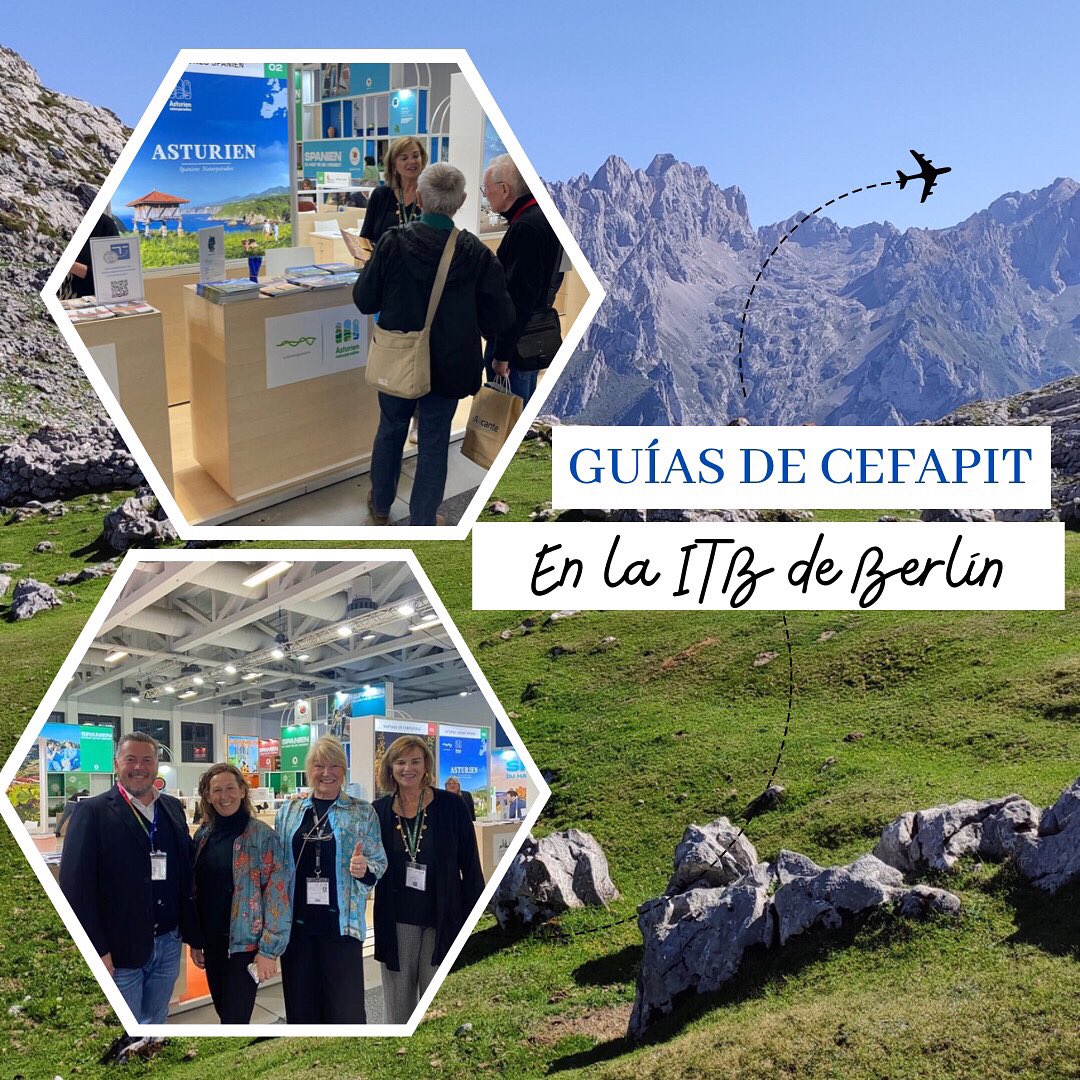 Los guías de <a href="/CEFAPIT/">Guías de España</a> en la ITB de Berlín. Compañeros de Granada, País Vasco, Madrid y Granada promocionando nuestros respectivos destinos. #viveunturismosostenibleeligebienquienteguia