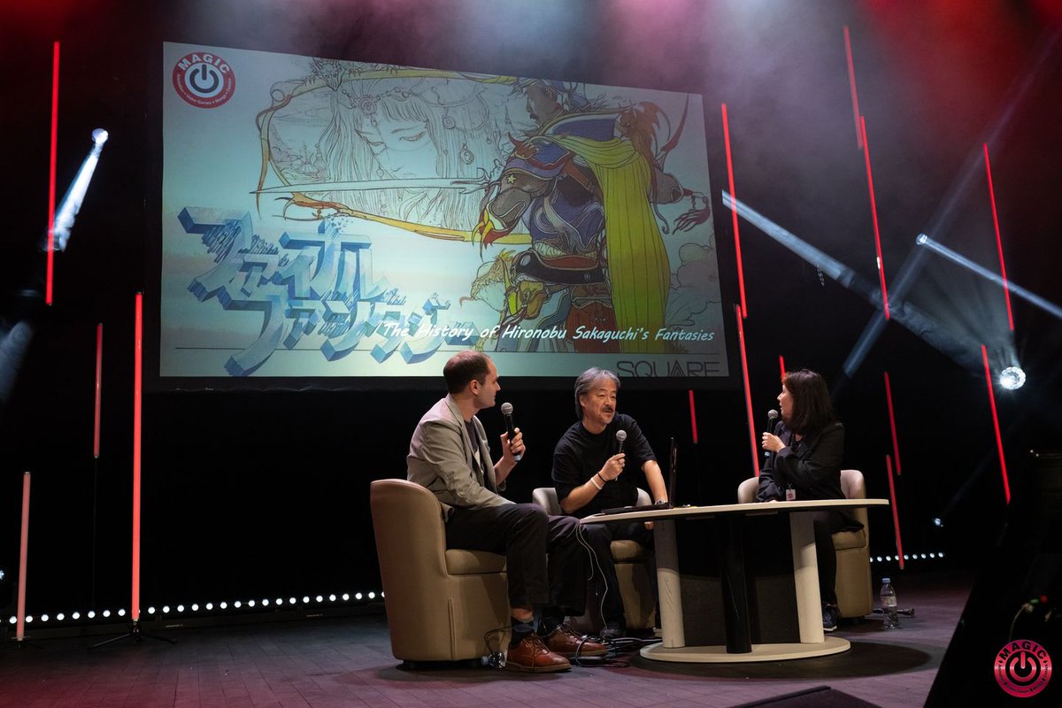 MagicMonaco's tweet photo. « L’histoire des fantaisies de Hironobu Sakaguchi »
Un grand moment du MAGIC centré sur la carrière de cette légende du jeux vidéo. La vidéo de la conférence prochainement en ligne
#MAGIC2023 #MAGICMONACO #Monaco #Sakaguchi
Photo : Fabbio Galatioto / Shibuya Productions
@auuo https://t.co/HwppRVD8gP